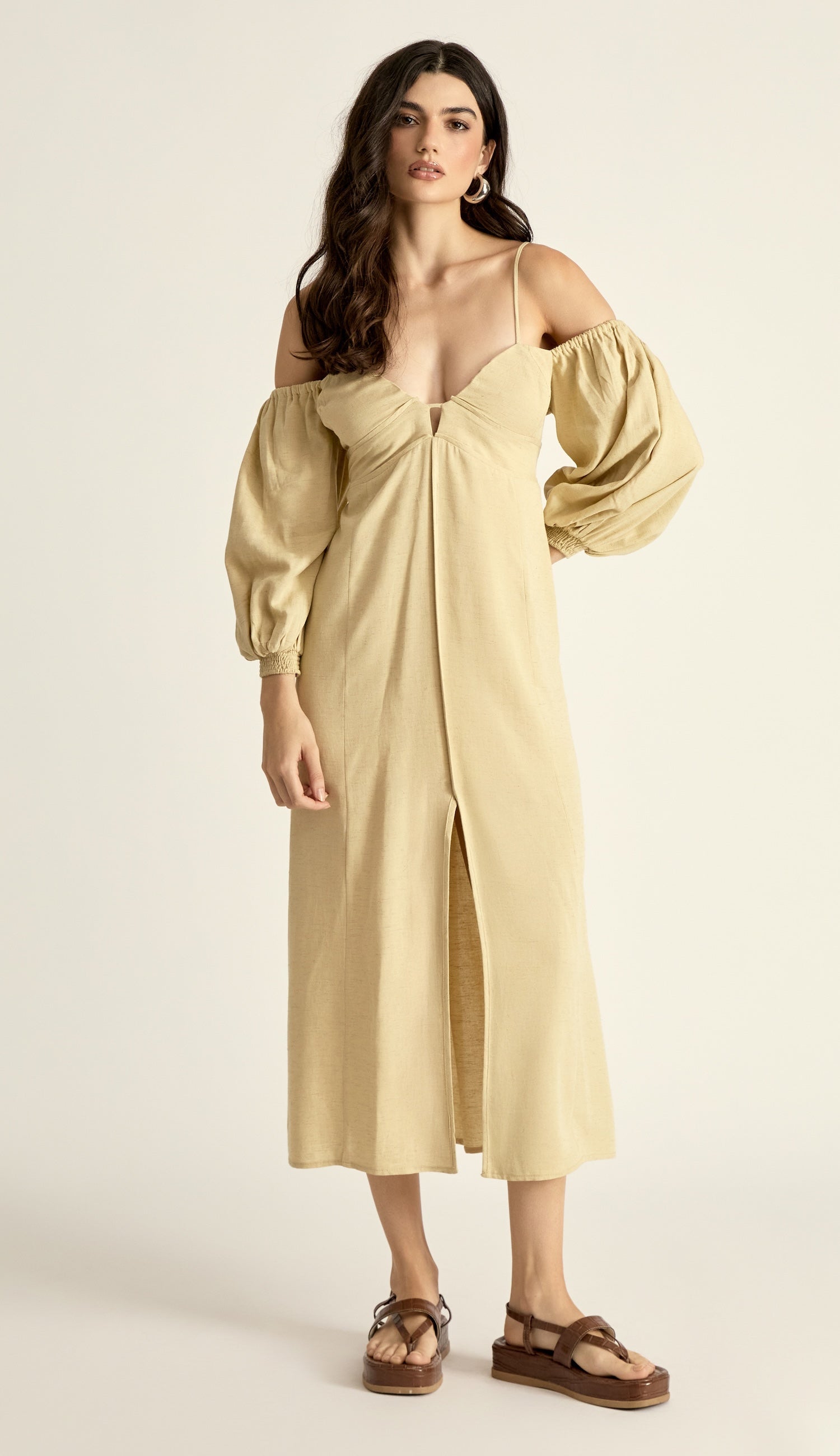 Vestido Amanda Manteiga