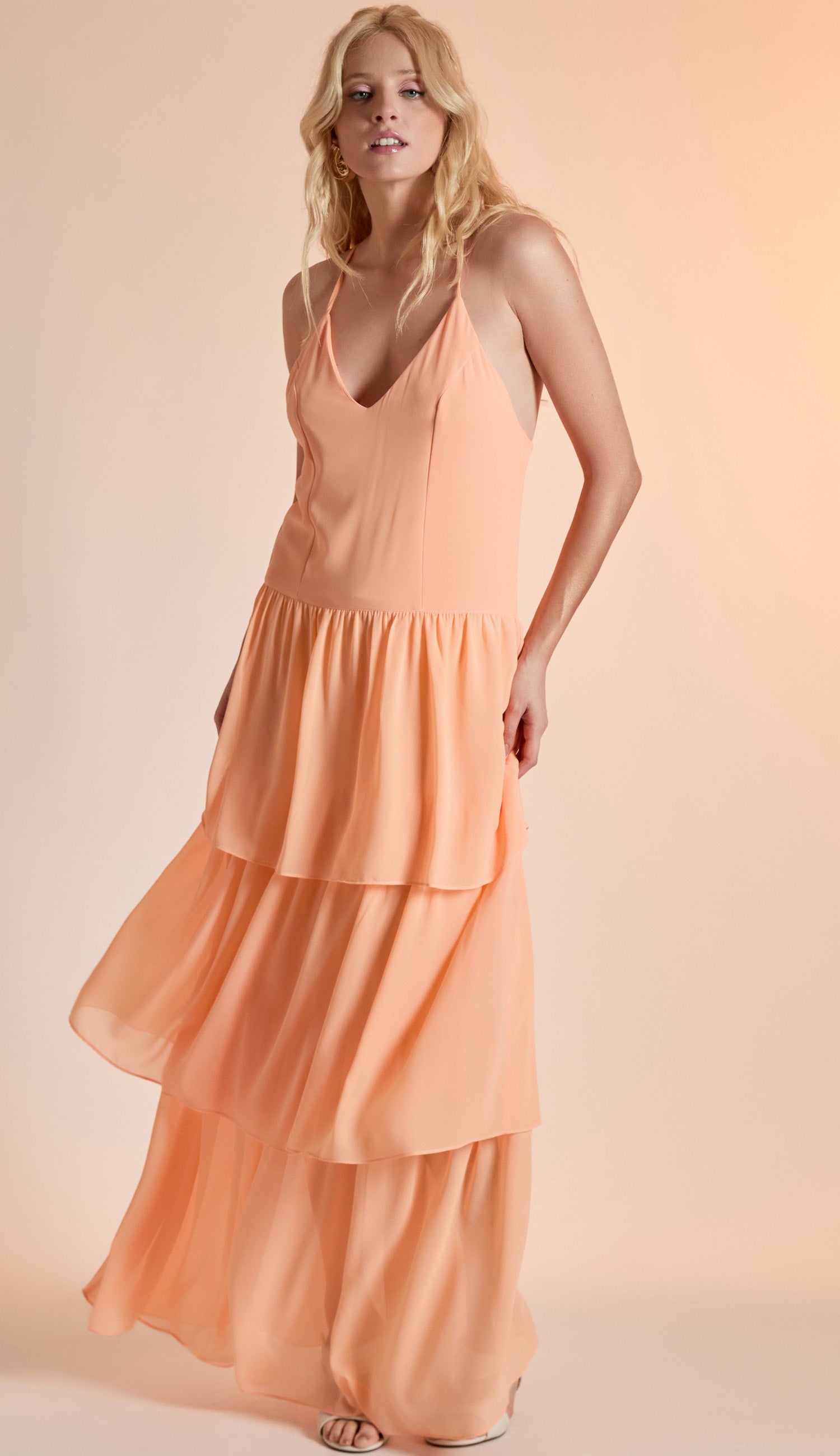 Vestido Alegria Pêssego