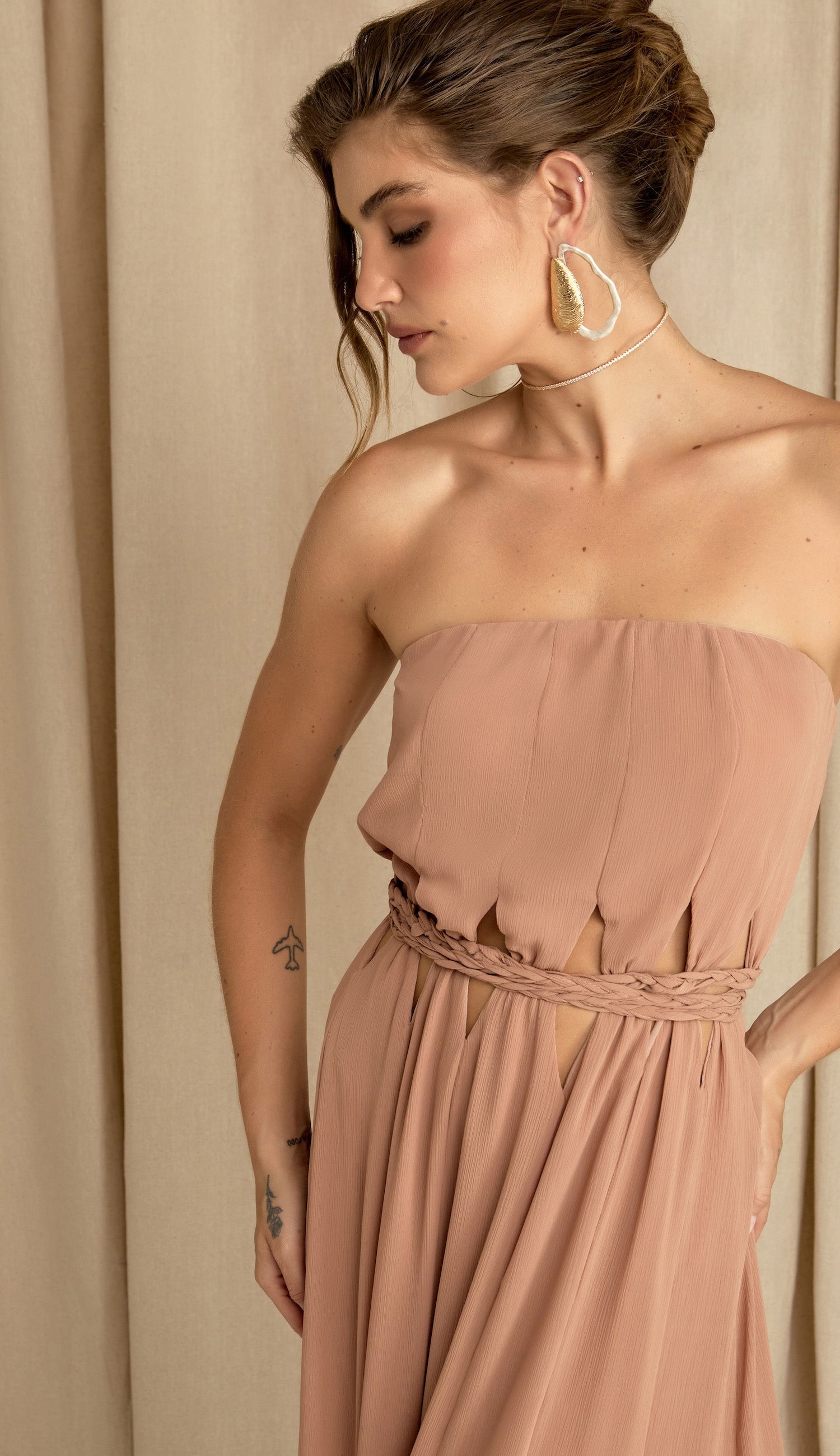Vestido Celina Mocha
