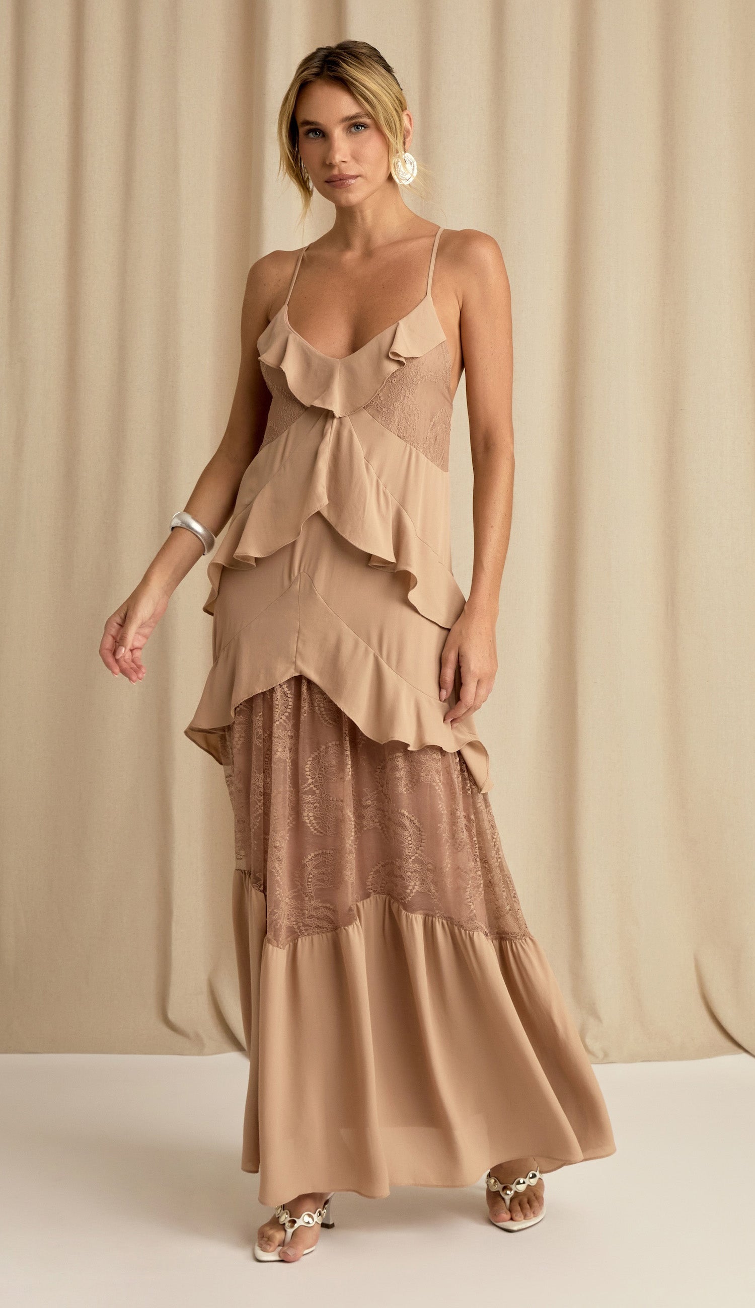 Vestido Constança Mocha