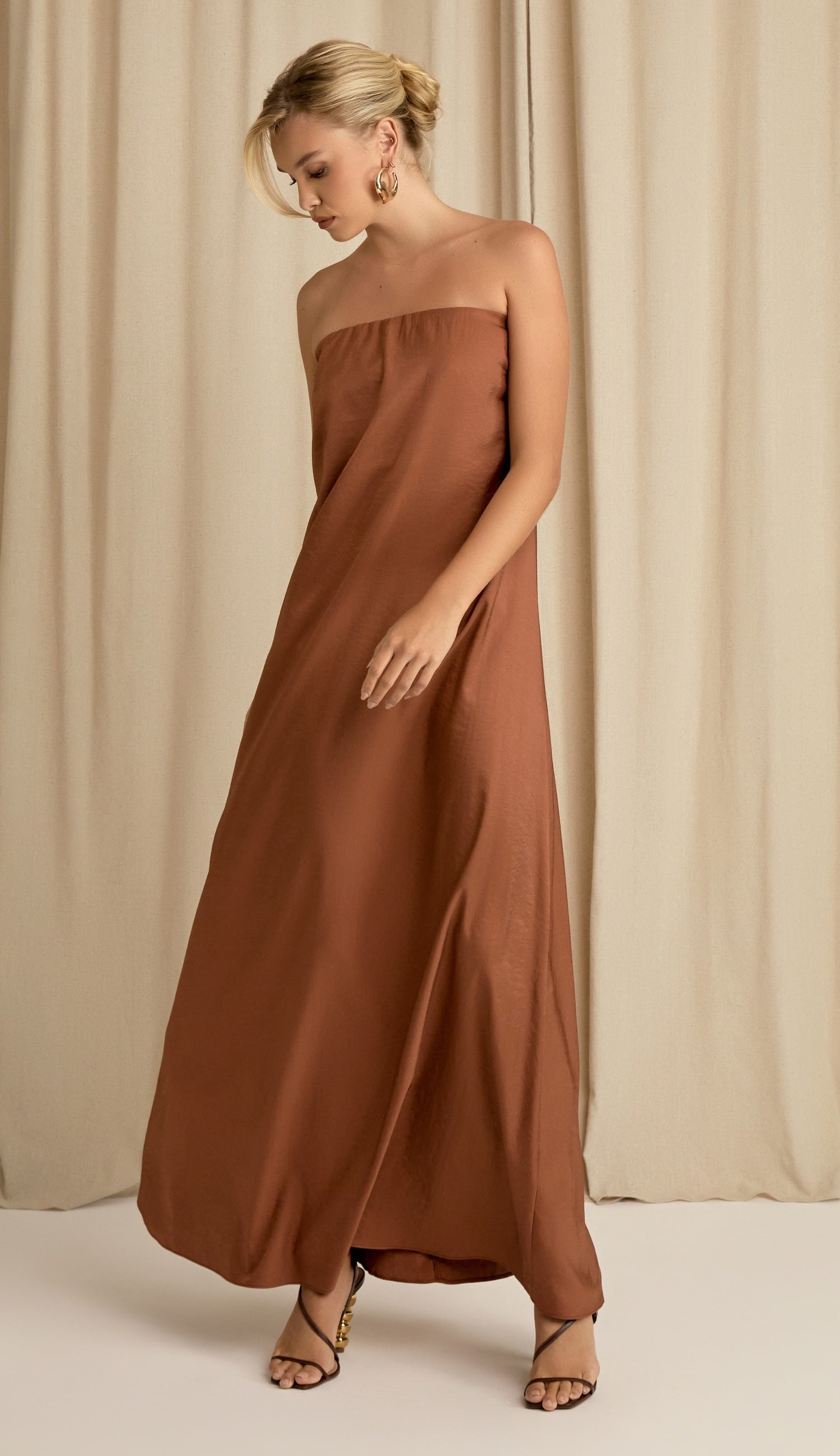 Vestido Eduarda Mocha