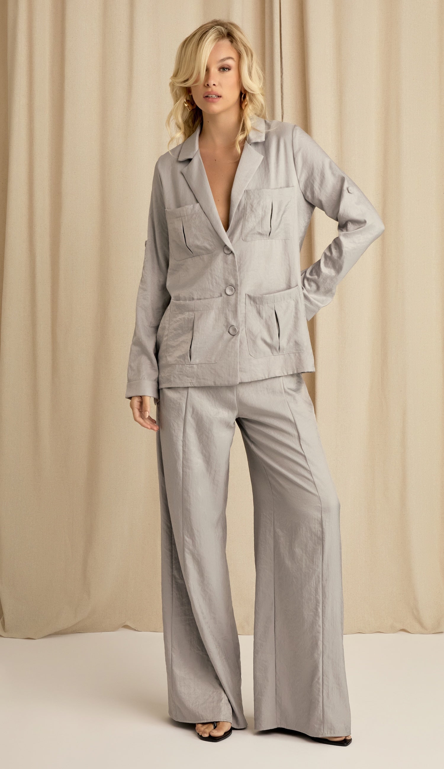 Conjunto Darla Cinza