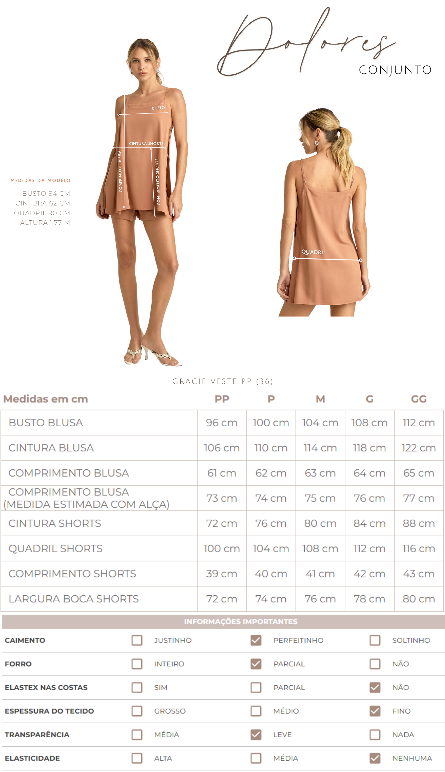 Conjunto Dolores Preto