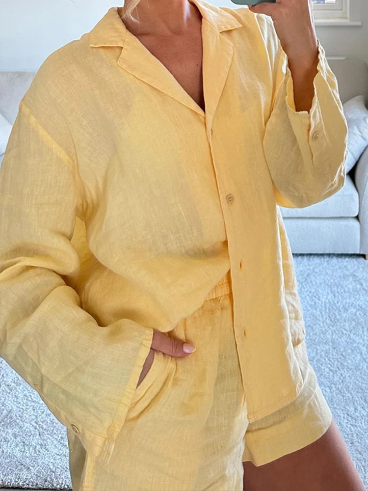 Conjunto Linho Feminino Verão