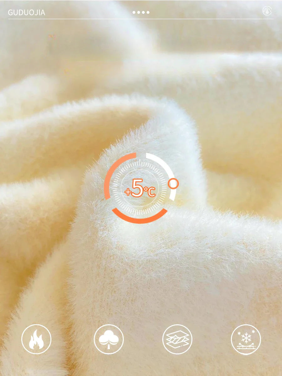 Casaco Feminino com Forro de Veludo Engrossado