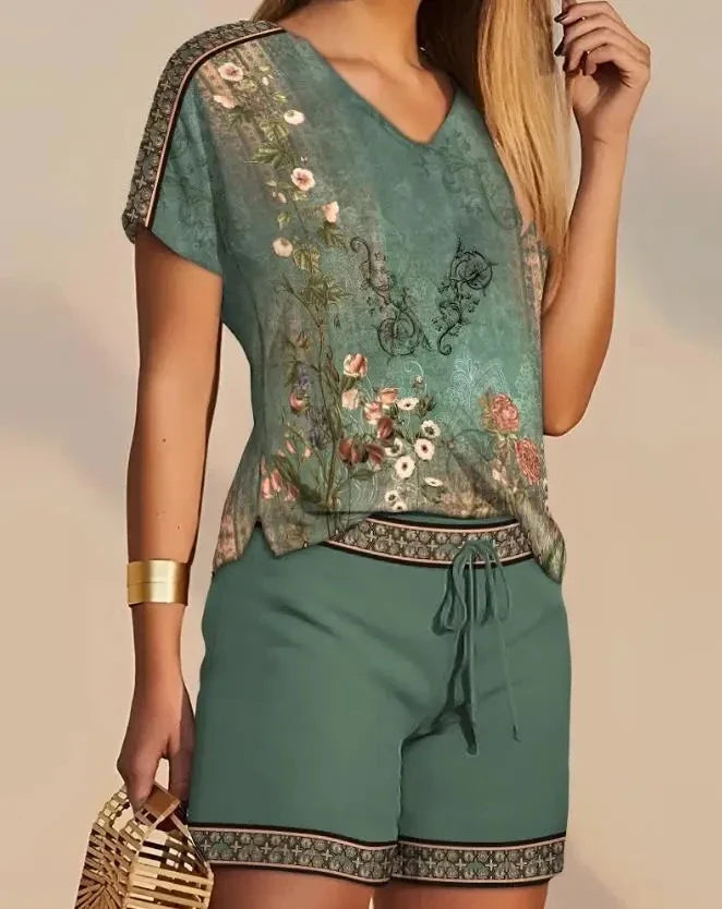 conjunto feminino shorts e blusa