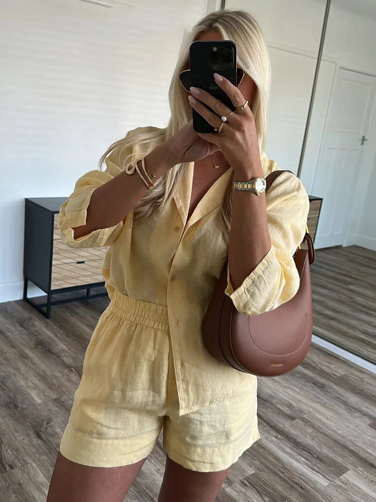 Conjunto Linho Feminino Verão