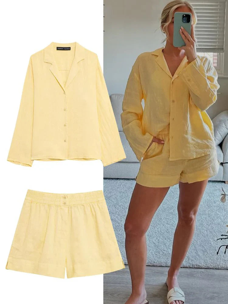 Conjunto Linho Feminino Verão