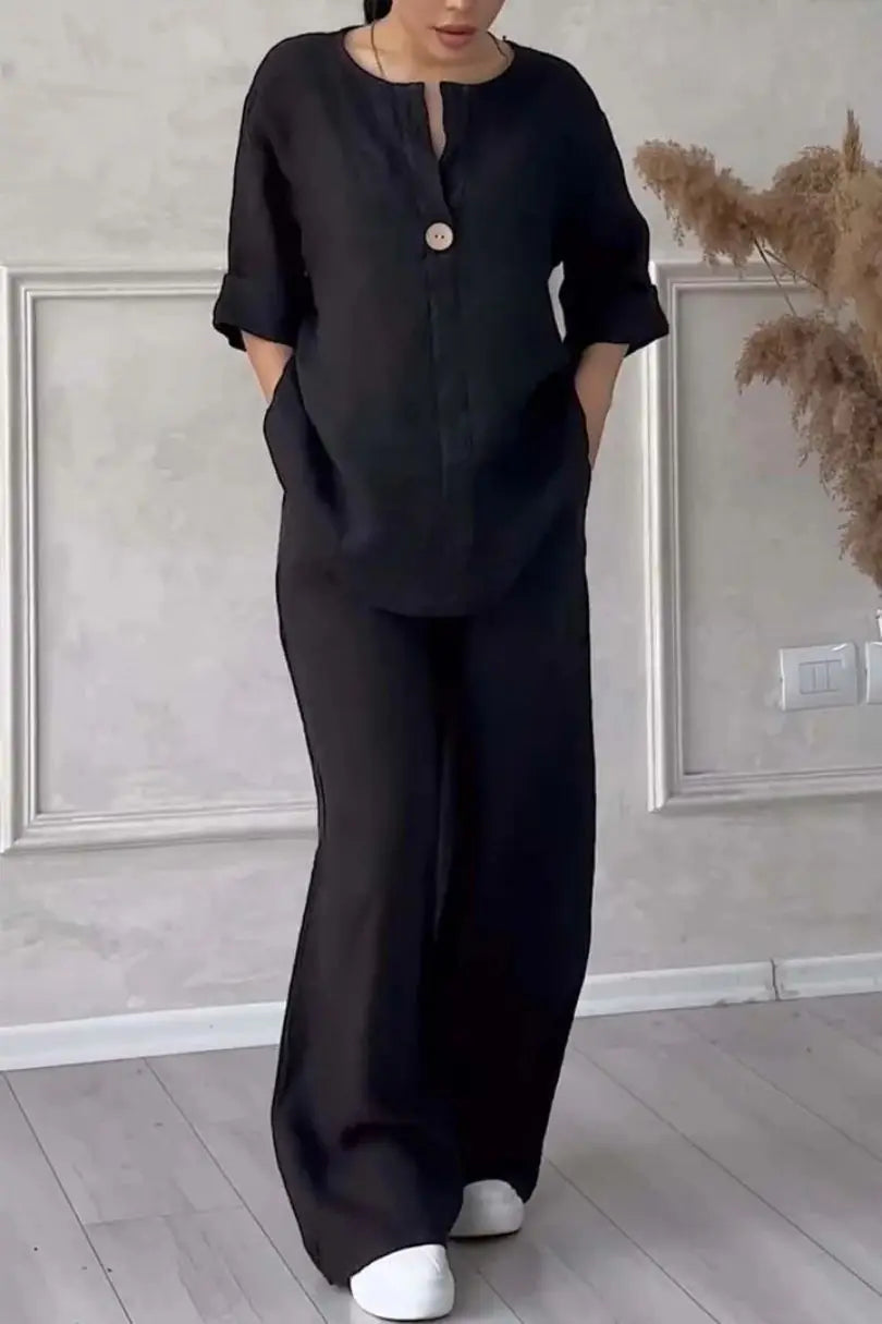 Conjunto Calça e Blusa Elegante