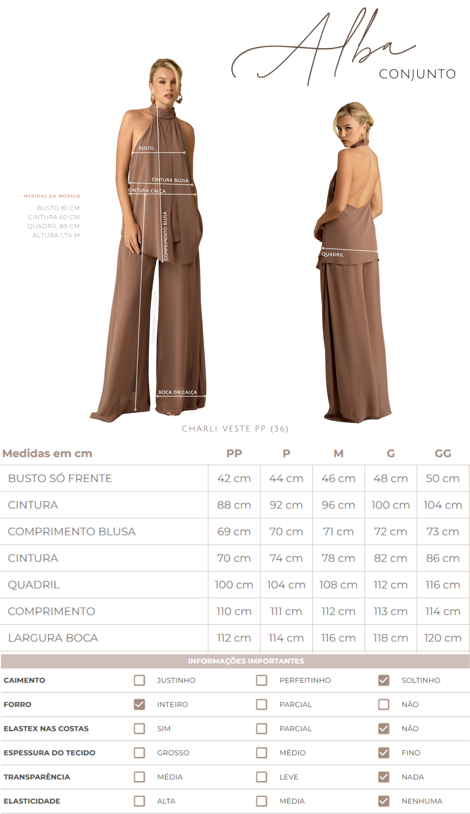 Conjunto Alba Mocha