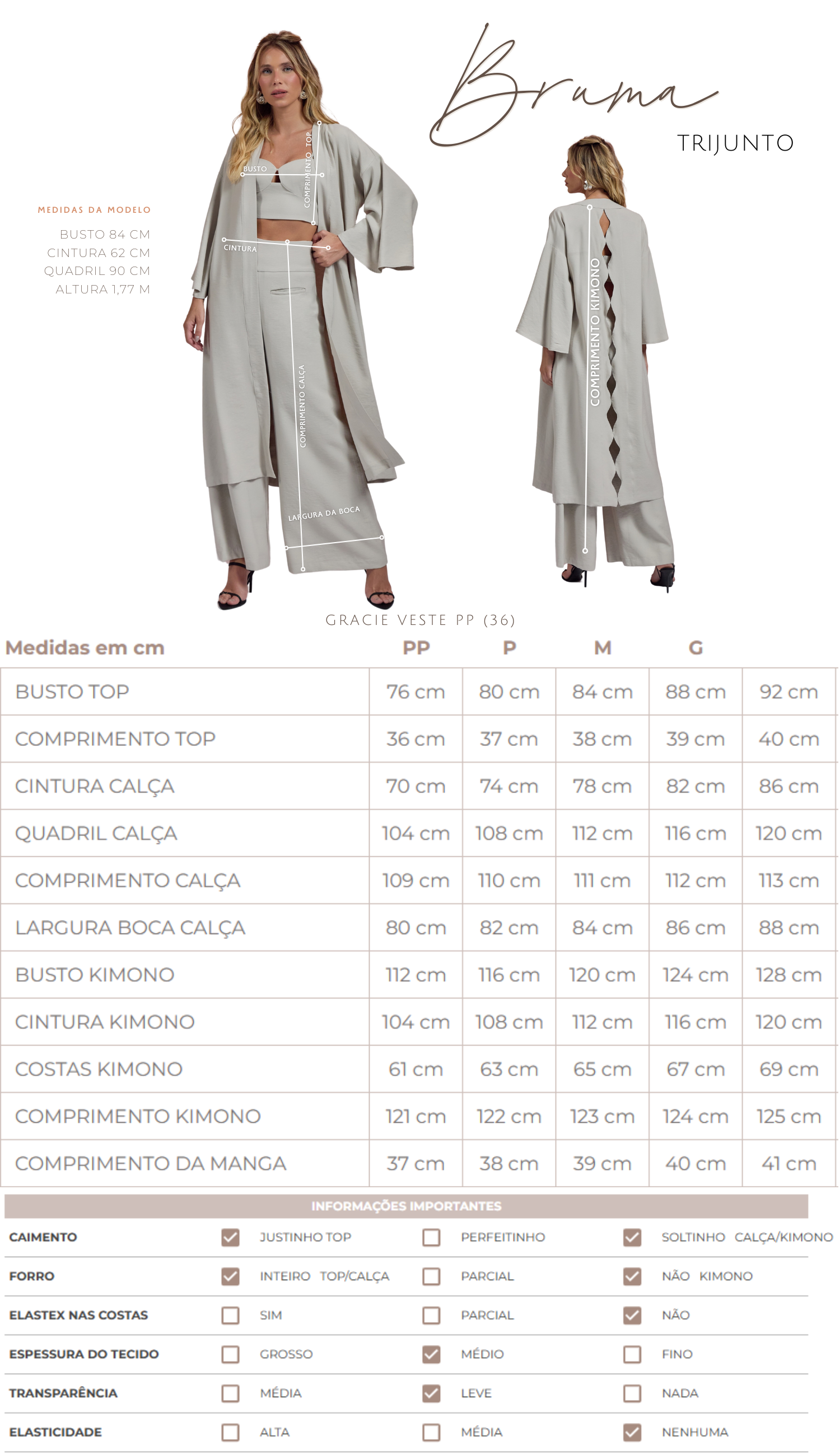 Trijunto Bruma Cinza