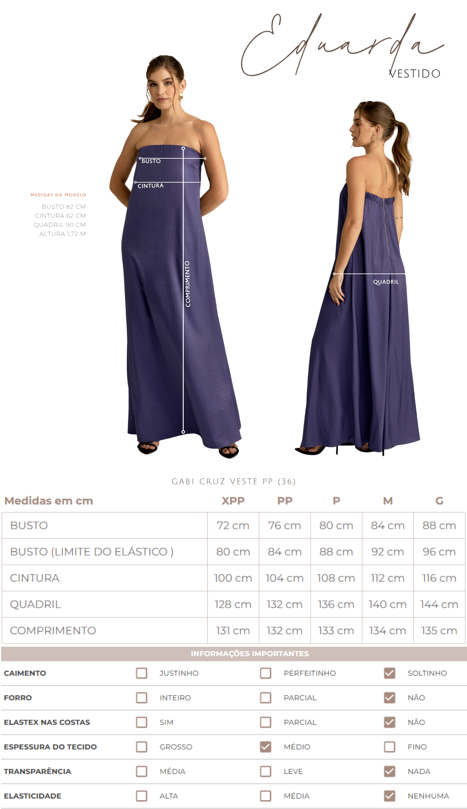 Vestido Eduarda Cinza