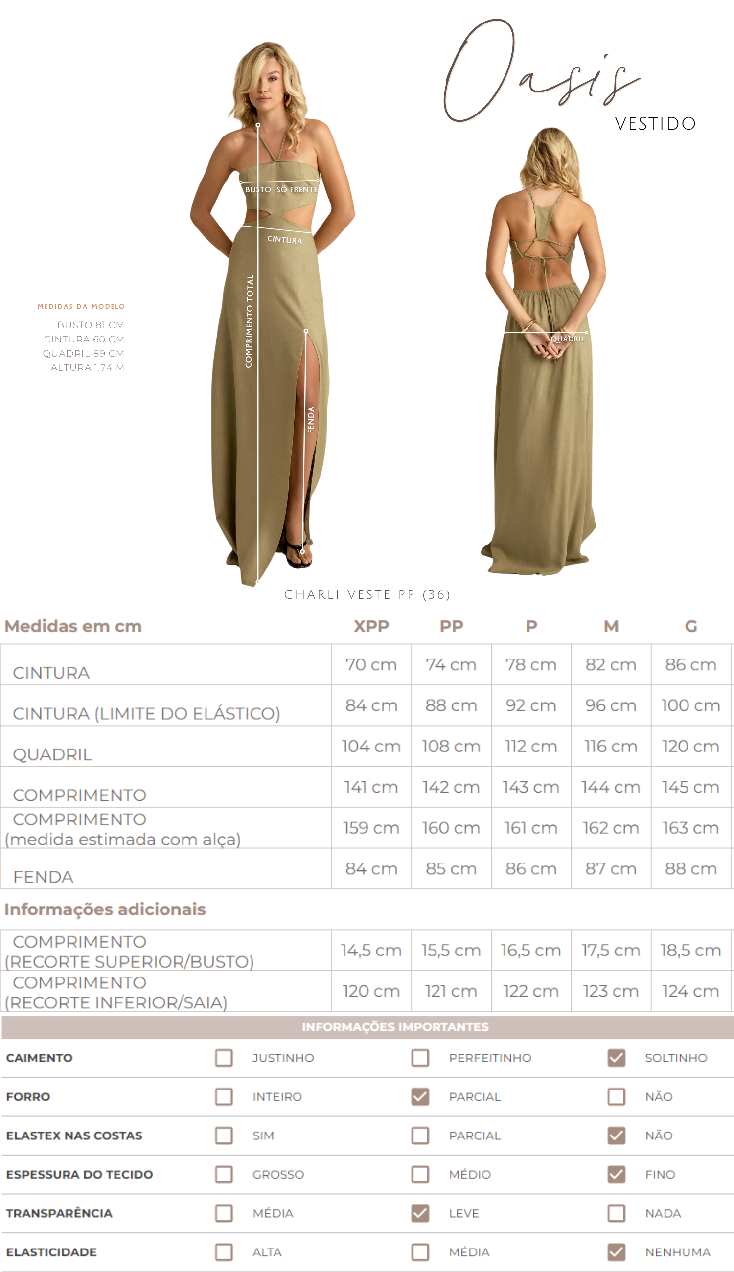 Vestido Oasis Caramelo