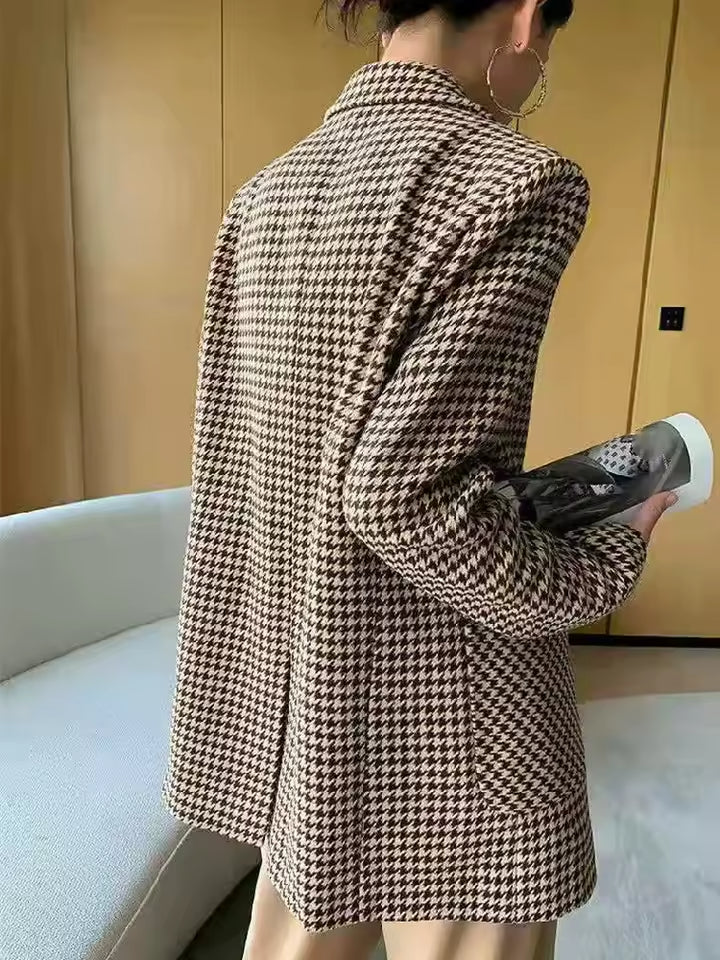 Blazer Feminino Xadrez