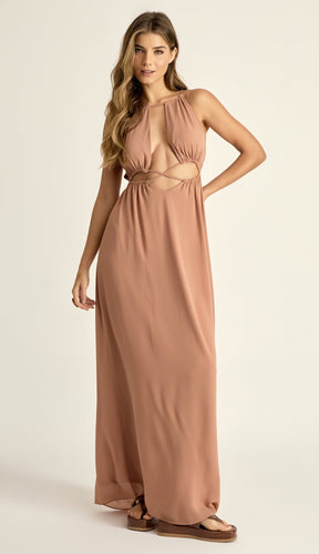 Vestido Micaela Caramelo