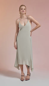 Vestido Melissa Cinza