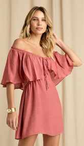 Vestido Faustina Rosê