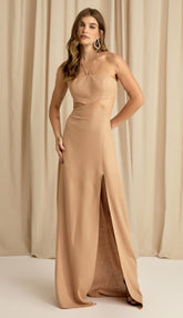 Vestido Oasis Caramelo