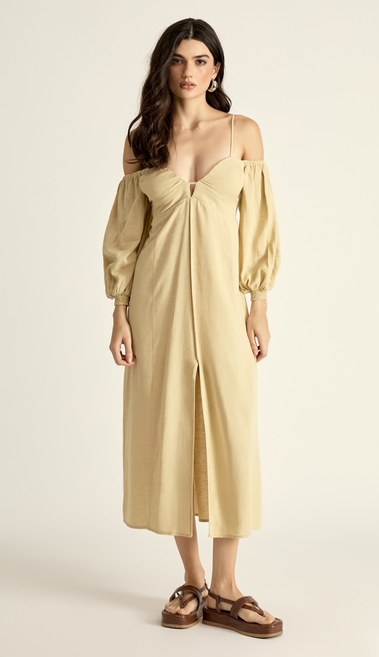 Vestido Amanda Manteiga