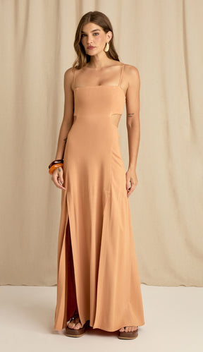 Vestido Damares Caramelo