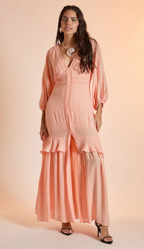 Vestido Nataly Pêssego