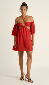 Vestido Aline Cereja