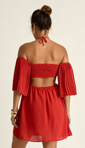 Vestido Aline Cereja