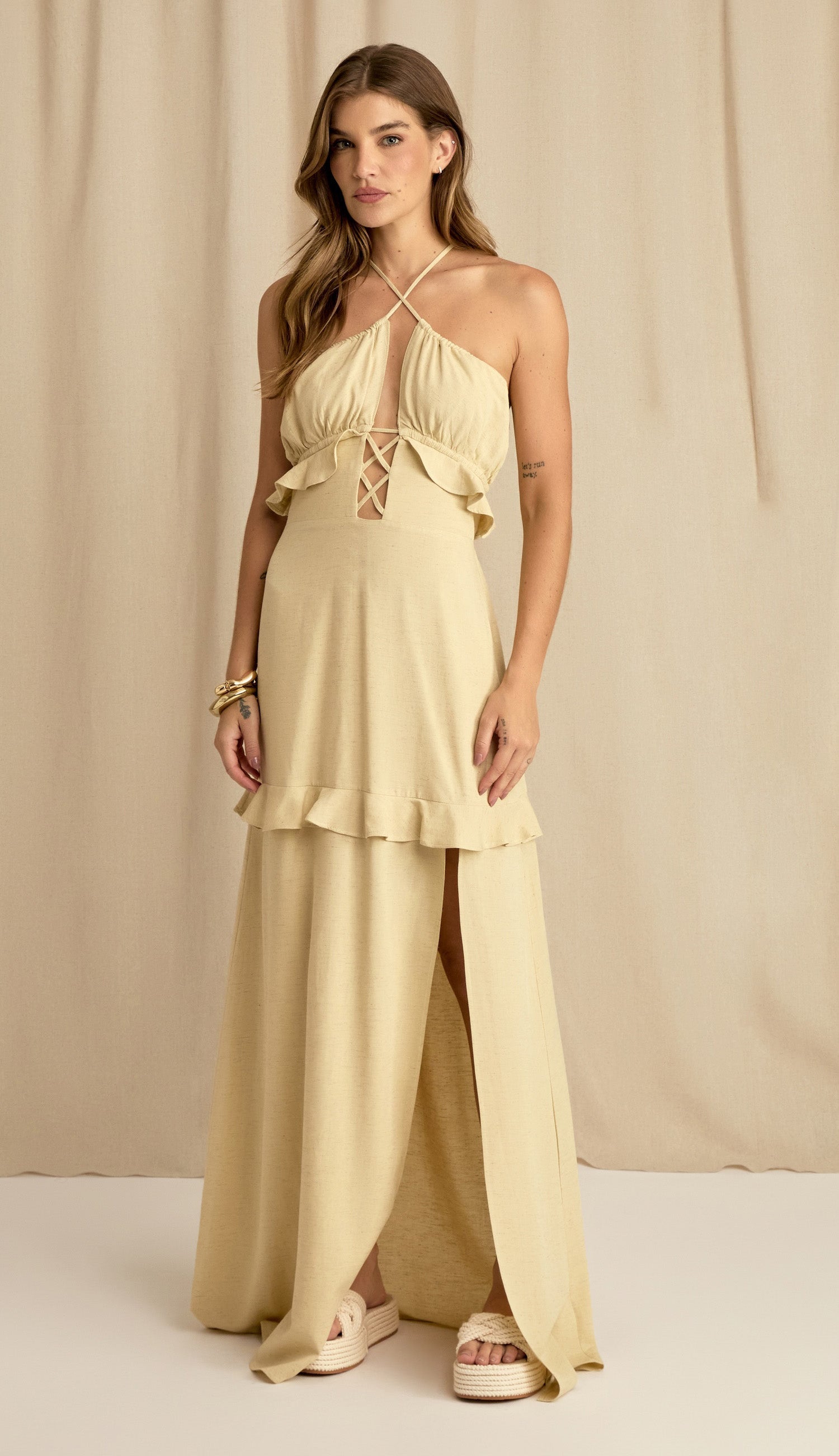 Vestido Barbara Amarelo