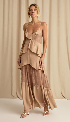 Vestido Constança Mocha