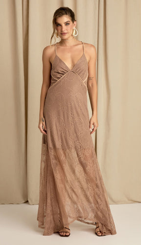 Vestido Celma Mocha