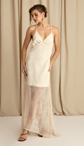 Vestido Celma Natural