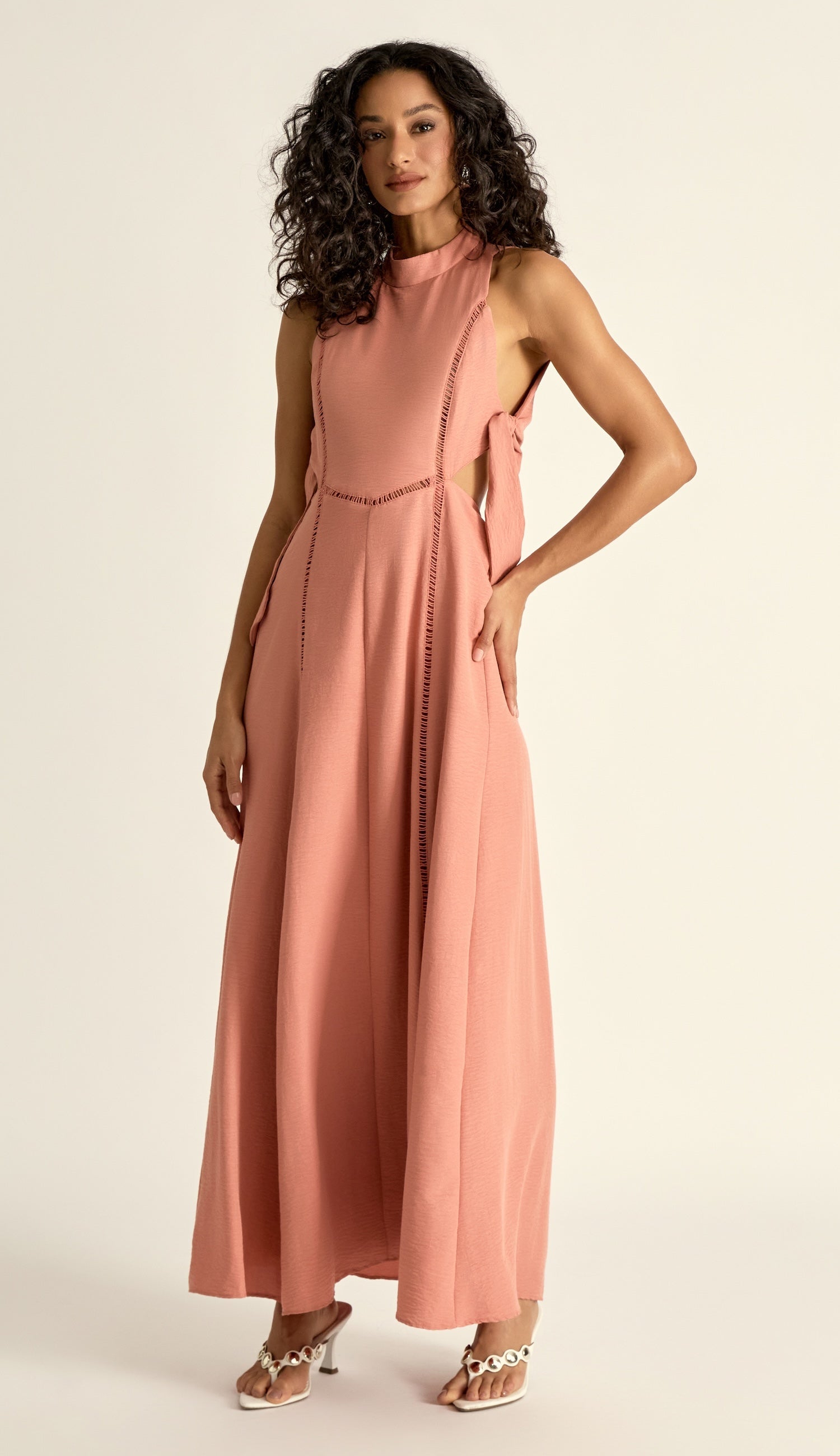 Vestido Delilah Rosê