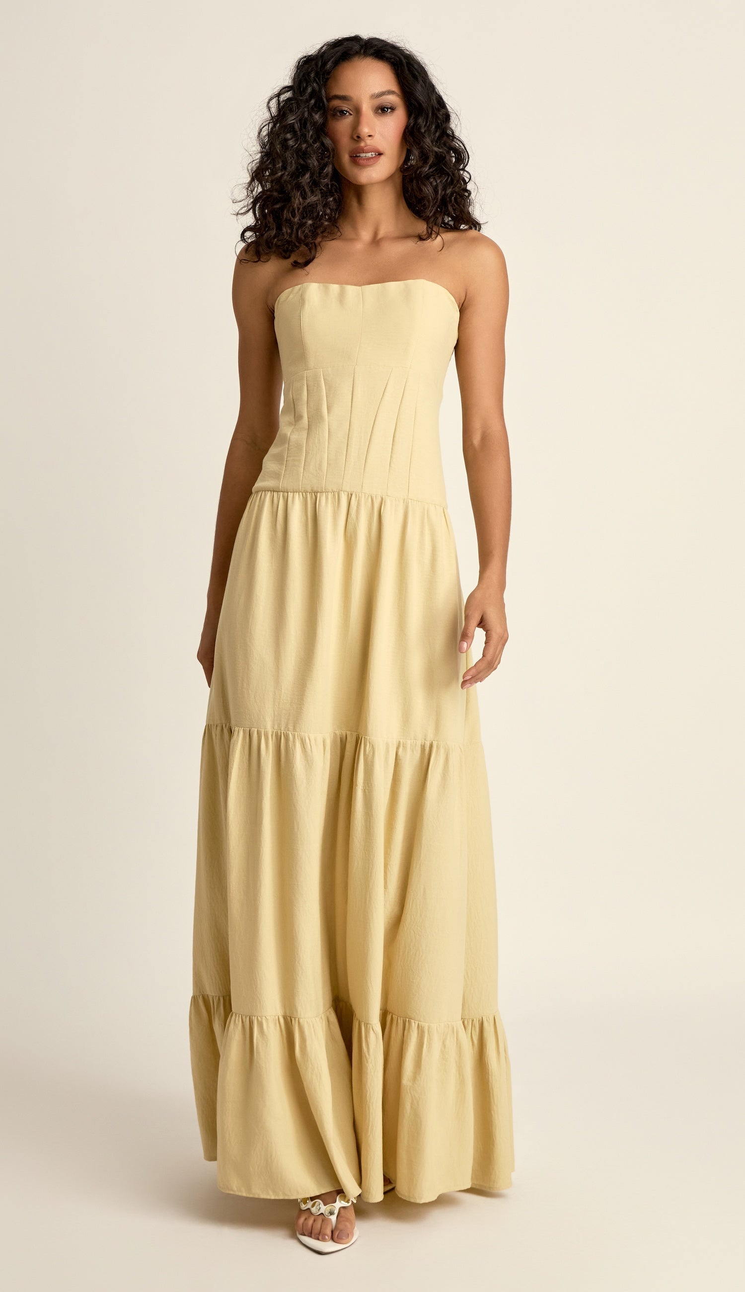 Vestido Daiane Manteiga