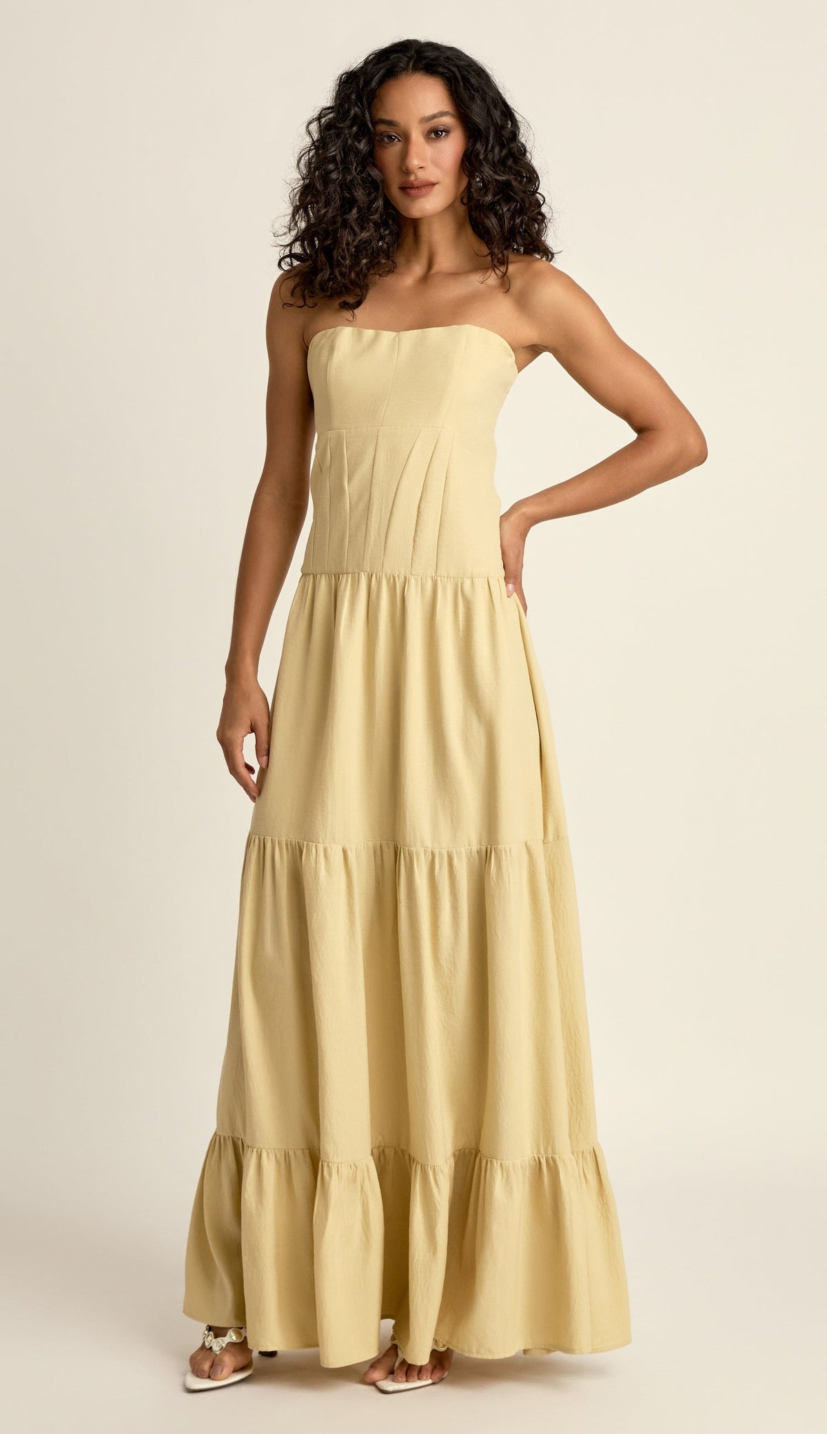 Vestido Daiane Manteiga