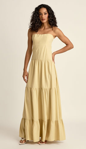 Vestido Daiane Manteiga