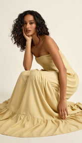 Vestido Daiane Manteiga