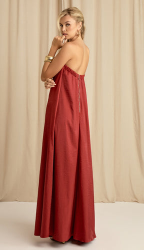 Vestido Eduarda Cereja