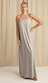 Vestido Eduarda Cinza