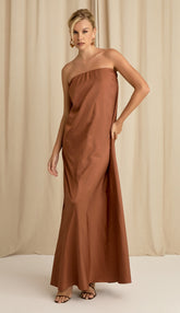 Vestido Eduarda Mocha