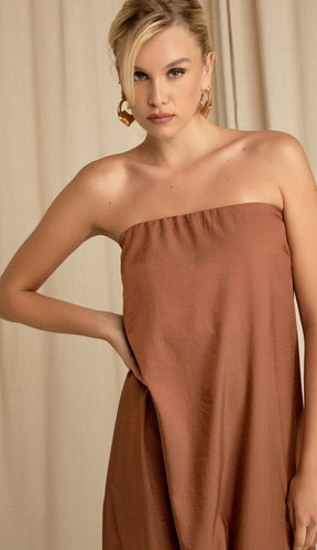 Vestido Eduarda Mocha