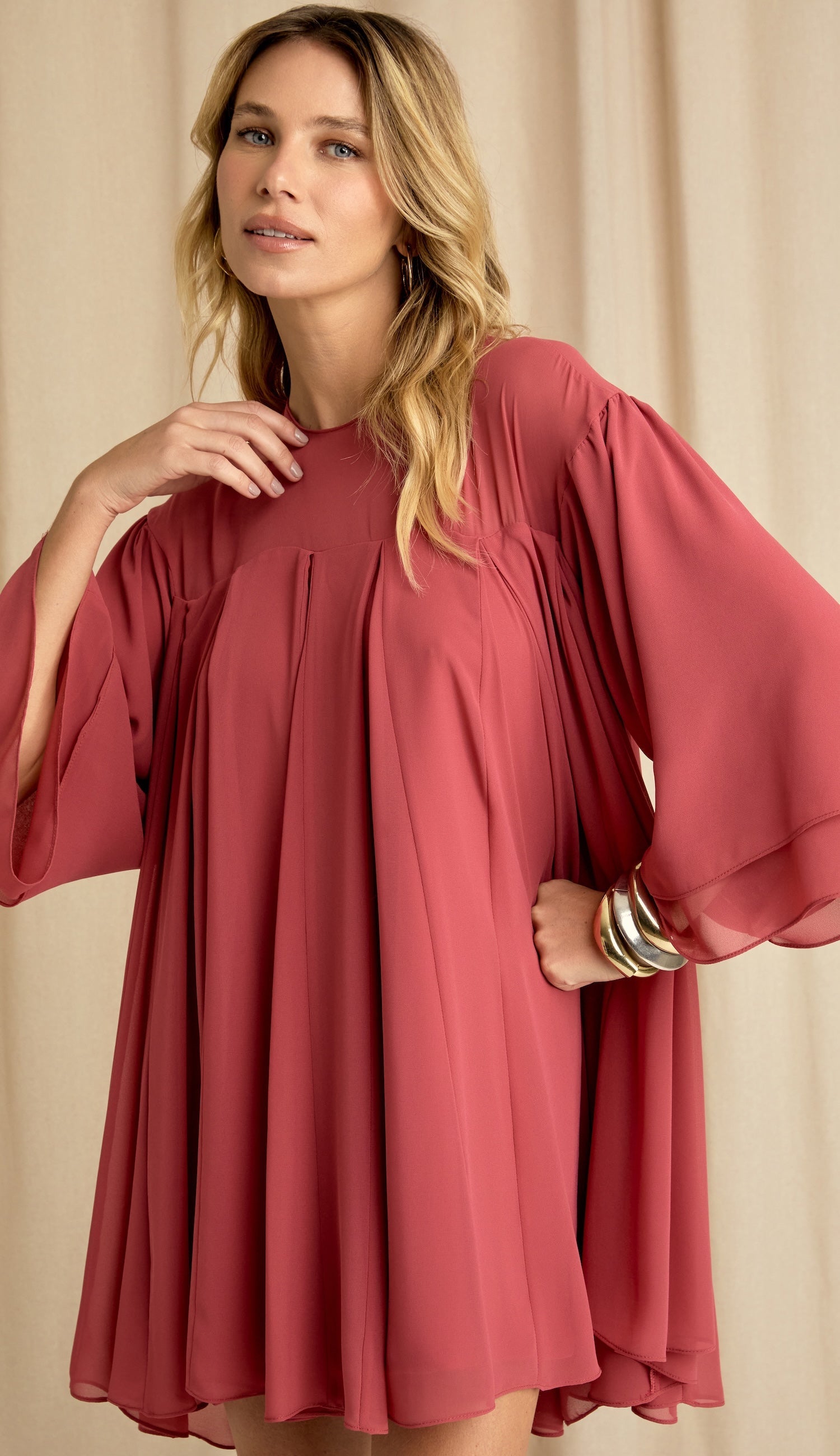 Vestido Elma Framboesa