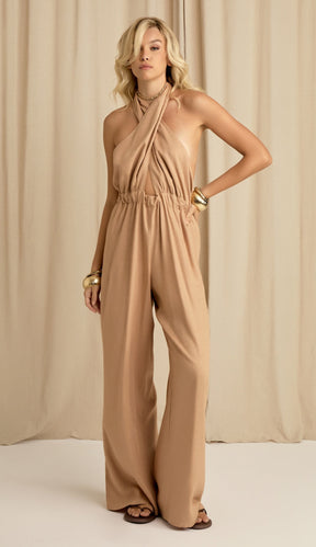 Macacão Augusta Caramelo