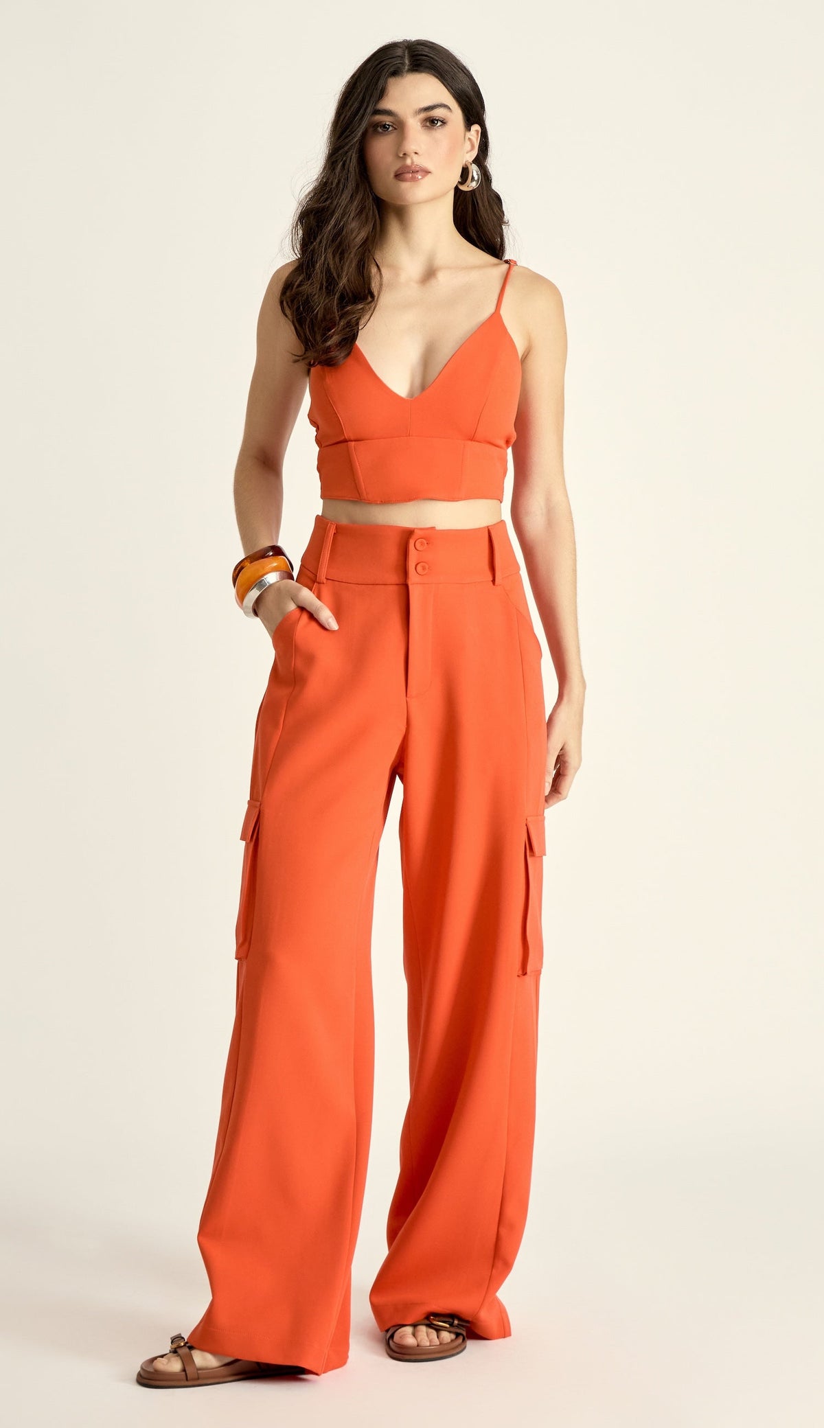 Conjunto Poly Laranja