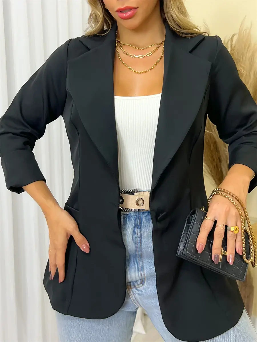 blazer feminino alfaiataria Elegance - Oferta Única