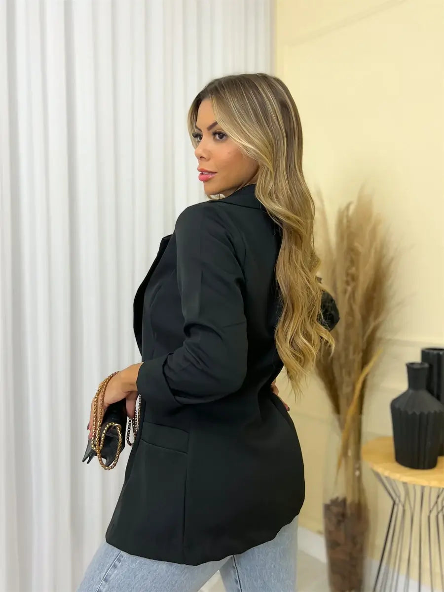 blazer feminino alfaiataria Elegance - Oferta Única