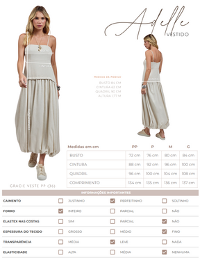 Vestido Adelle Natural