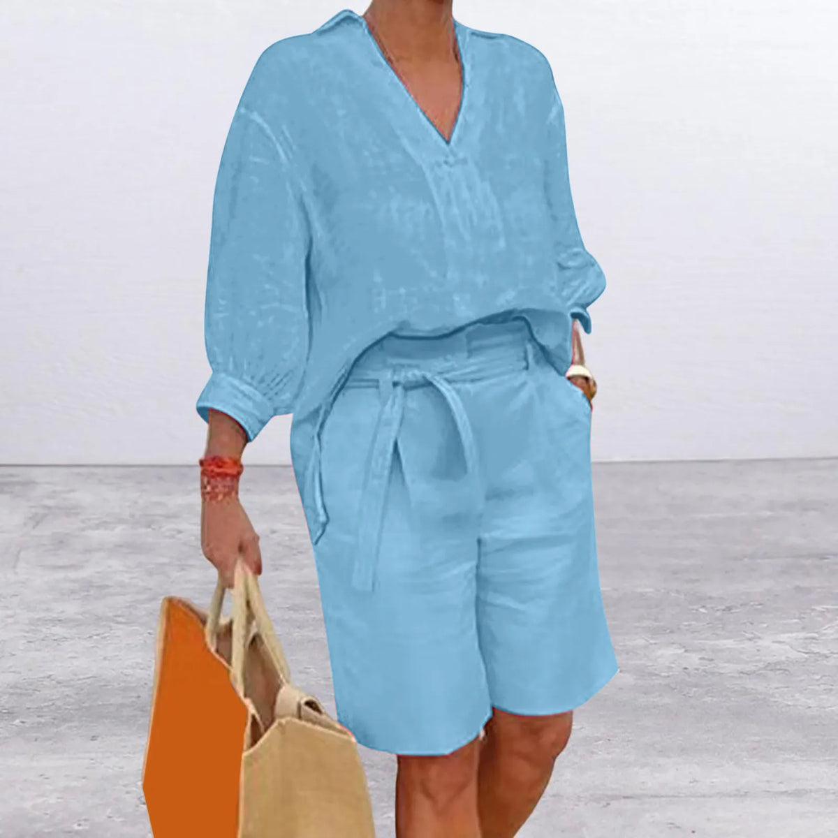 Conjunto Feminino Shorts e Blusa Jeniffer