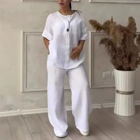 Conjunto Calça e Blusa Elegante