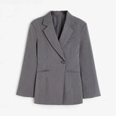 Blazer Feminino Lapela um Botão