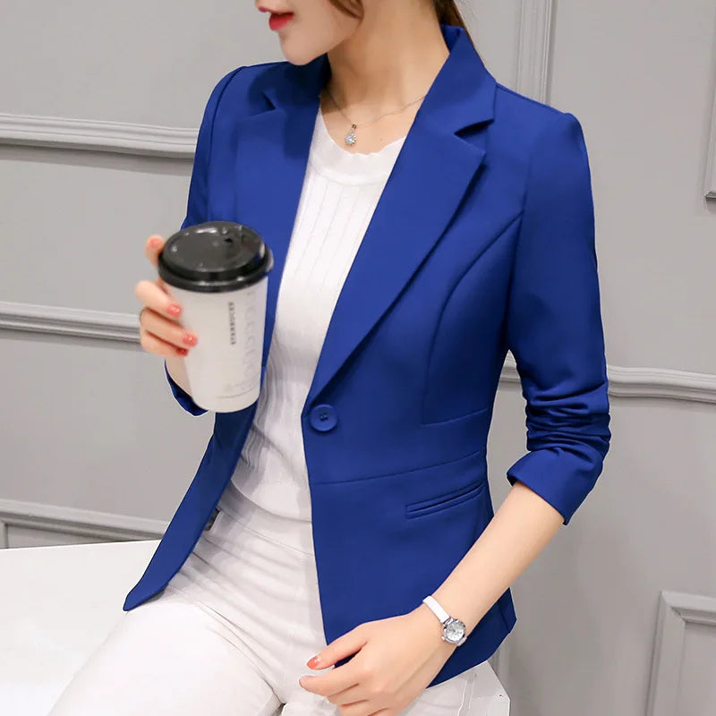 Blazer Feminino Slim  Manga Longa
